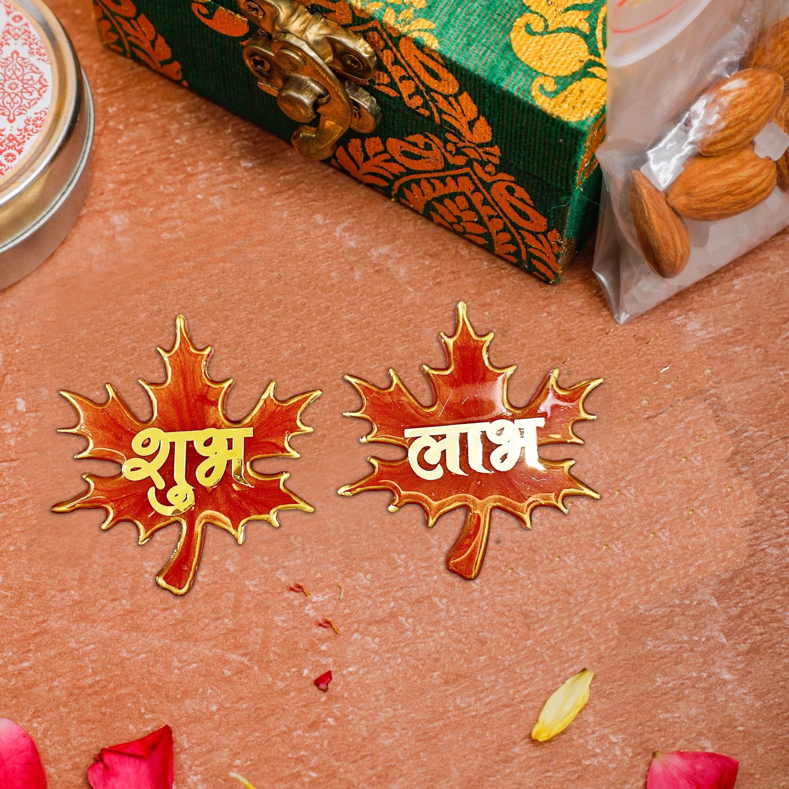 Crimson Maple Shubh Laabh Set- Elegant Doorway Decorations